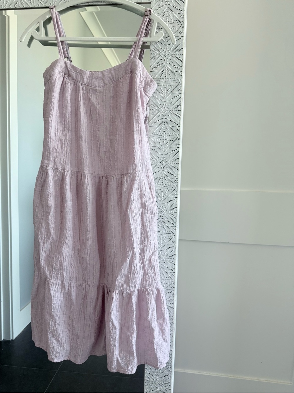 KNOX ROSE Light Lavender Tiered Sundress
